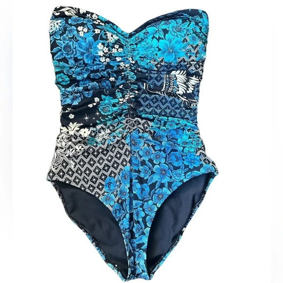 Johnny Was NWOT Ruched Sweatheart One Piece Size XS - Picture 3 of 7